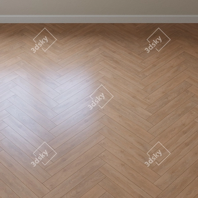 Light Lime Oak Parquet by Krono Original 3D model image 3