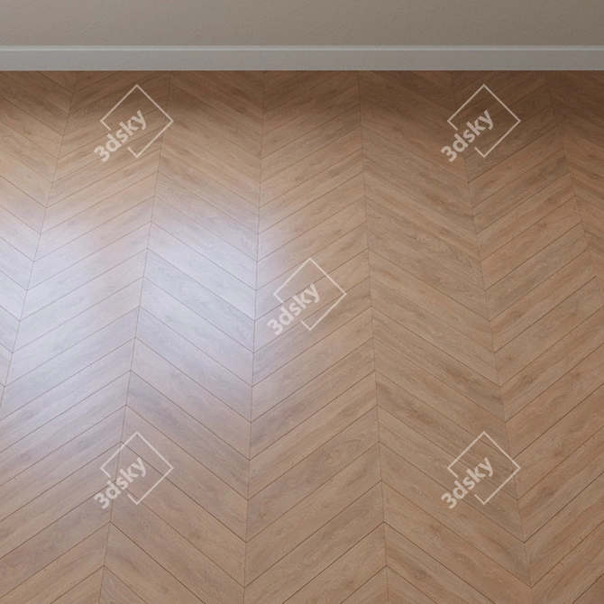 Light Lime Oak Parquet by Krono Original 3D model image 4