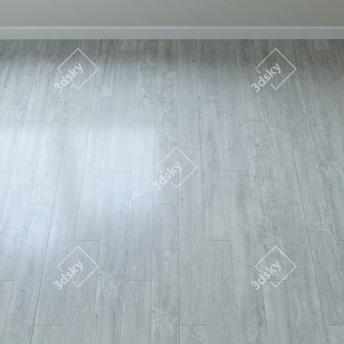 Dreamy Alabaster Barnwood Parquet 3D model image 3