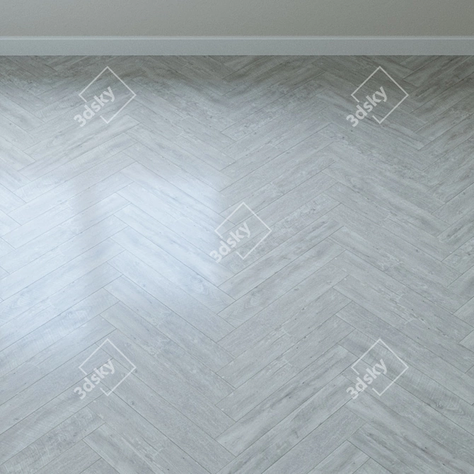 Dreamy Alabaster Barnwood Parquet 3D model image 4