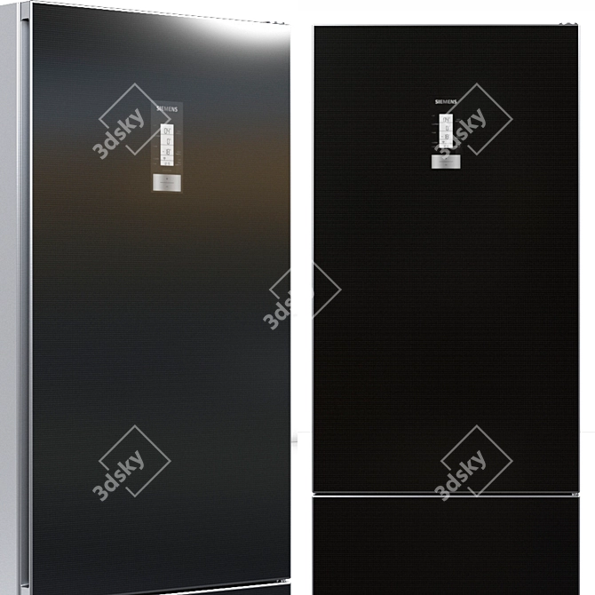 Siemens 2-Piece Refrigerator Set - Choose Your Perfect Size 3D model image 4