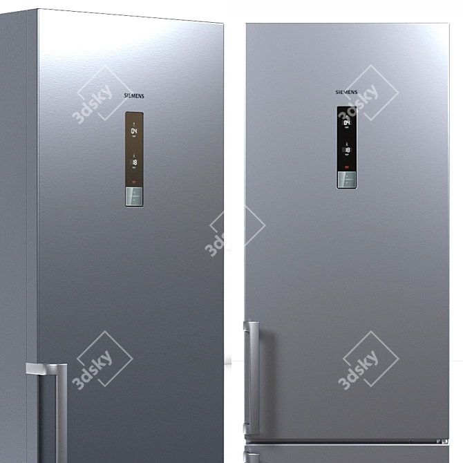 Siemens 2-Piece Refrigerator Set - Choose Your Perfect Size 3D model image 5