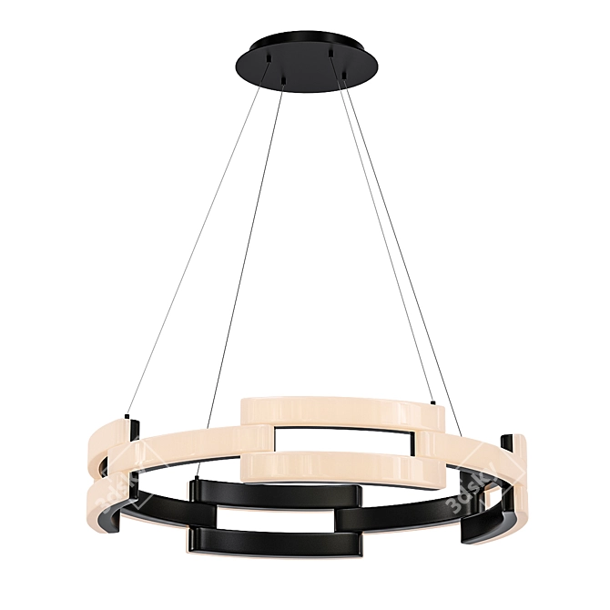 Industrial Chain Link Pendant Light 3D model image 1