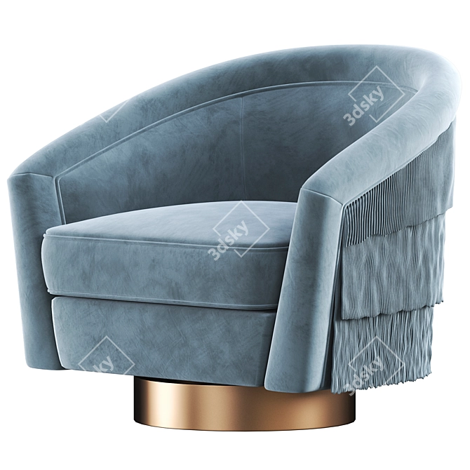 Luxury Swivel Chair: Le Vante 3D model image 1