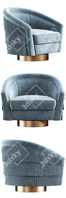 Luxury Swivel Chair: Le Vante 3D model image 2