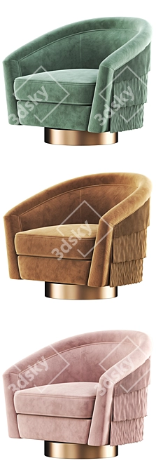 Luxury Swivel Chair: Le Vante 3D model image 3