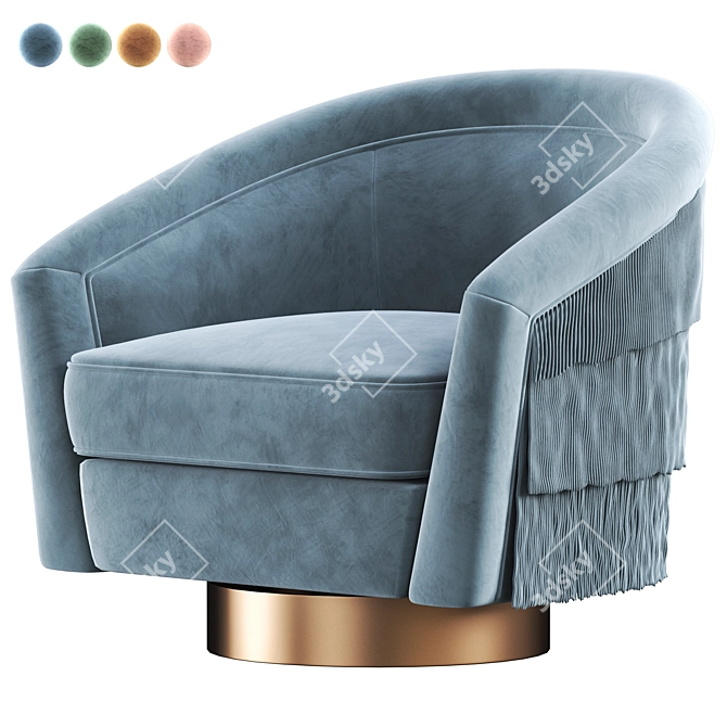 Luxury Swivel Chair: Le Vante 3D model image 5