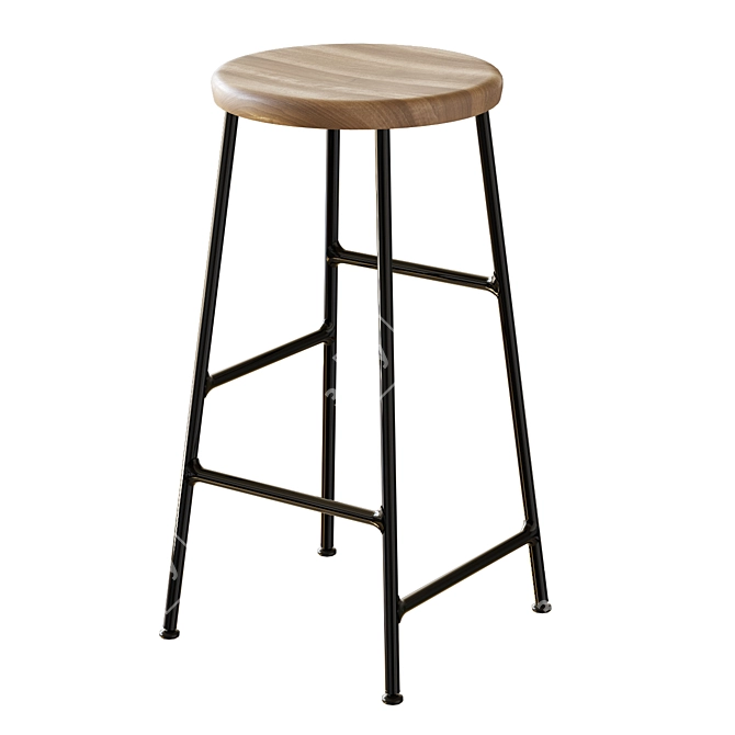 Title: HAY Cornet Bar Stool: Sleek & Stylish 3D model image 6