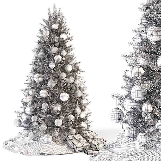  Festive Christmas Tree Decoration 3D model image 5