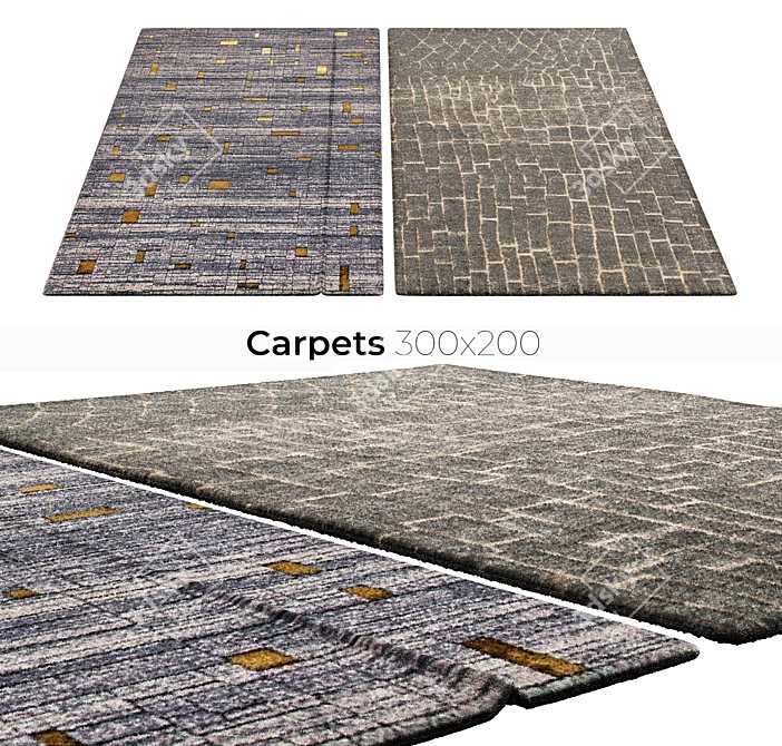 Decorative Interior Carpets 3D model image 1