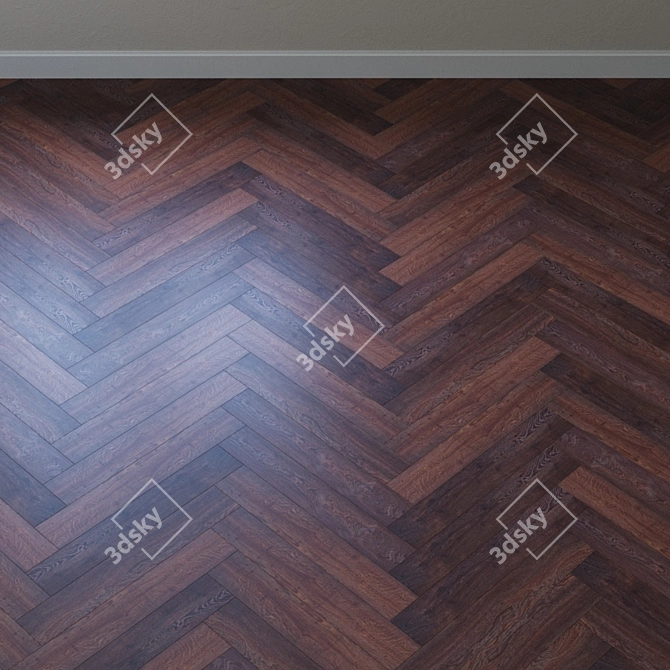 Elegant Bardi Oak Parquet 3D model image 3