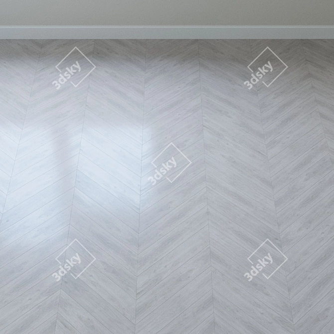 Elegant Forte Classic Oak Flooring 3D model image 2