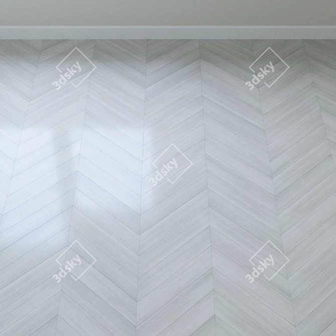 Whitewashed Pine Parquet: Krono Forte Classic 3D model image 3