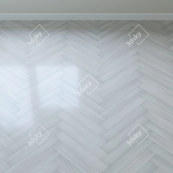 Whitewashed Pine Parquet: Krono Forte Classic 3D model image 4