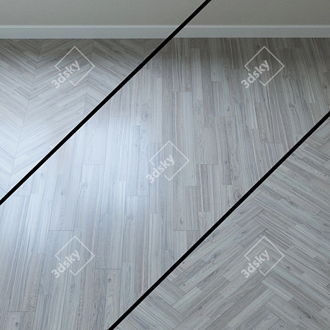 Classic Crown Oak Parquet 3D model image 1