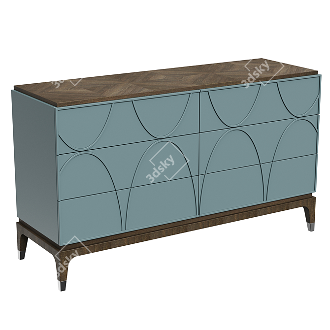 Majorelle Chest of Drawers 3D model image 3