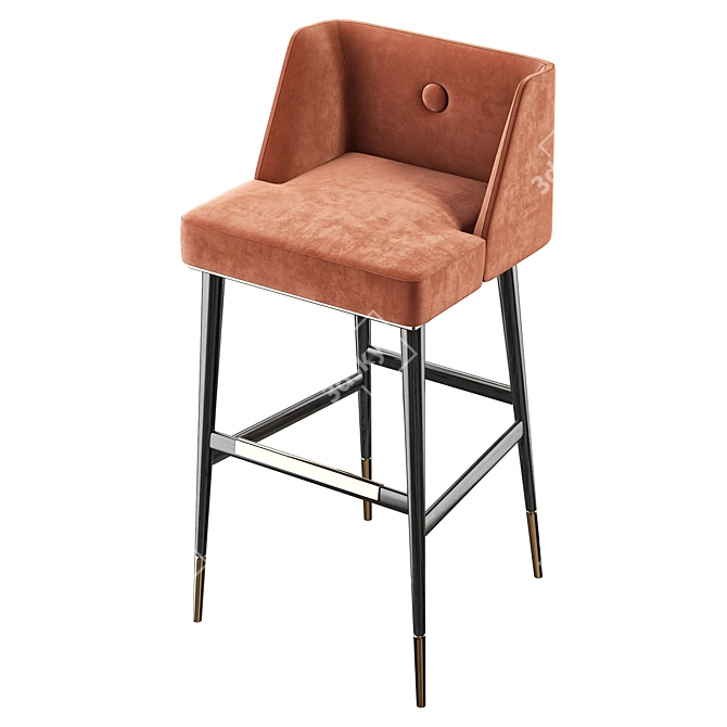 Sleek Bar Chair Getz 3D model image 4