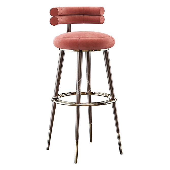 Elegant Betsy Bar Chair 3D model image 1