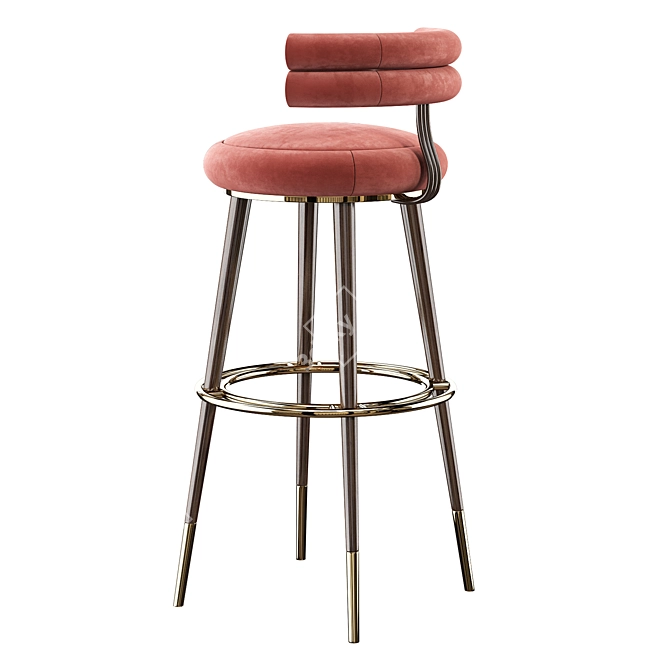 Elegant Betsy Bar Chair 3D model image 3