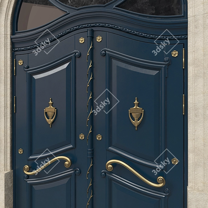 Classic 3D Max Door: 1600mm x H-3000mm 3D model image 2