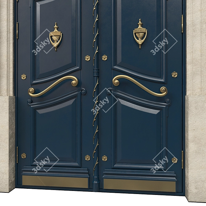 Classic 3D Max Door: 1600mm x H-3000mm 3D model image 3