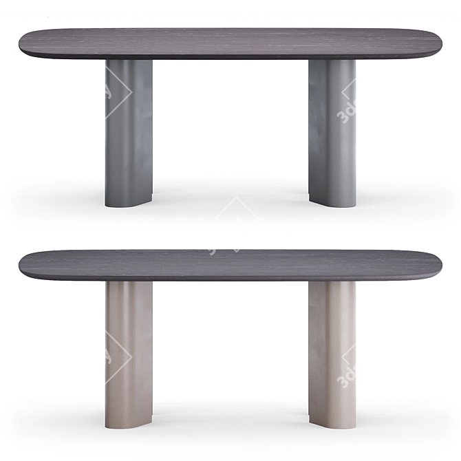 Sleek Geometric Table: Bonaldo 3D model image 1