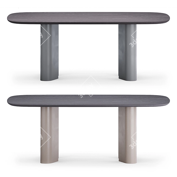 Sleek Geometric Table: Bonaldo 3D model image 4