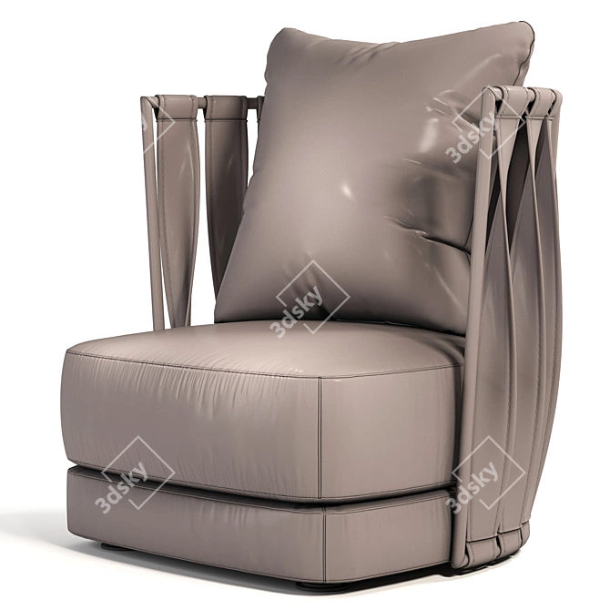 Cantori Twist ArmChair: High Detail and Quality 3D model image 4