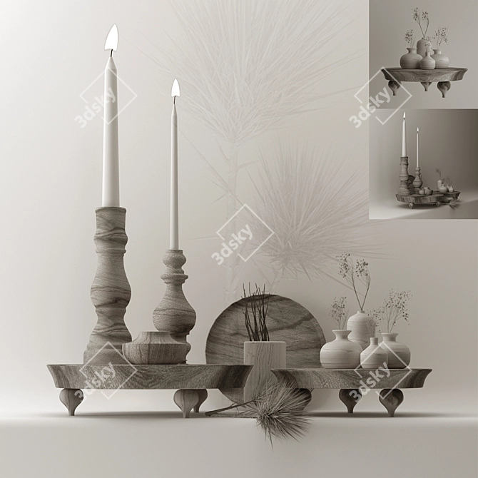 3D Max Decorative Set | Render: Vray+Corona | Format: 3ds Max 2013 3D model image 5