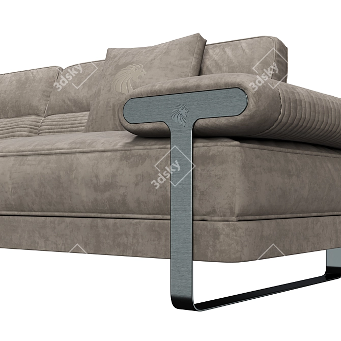 Luxurious Mirage 380 Sofa: Italian Craftsmanship at Its Finest 3D model image 3