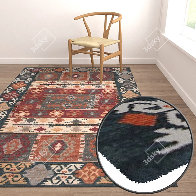 High Quality Carpet Set for Close and Distant Views 3D model image 5