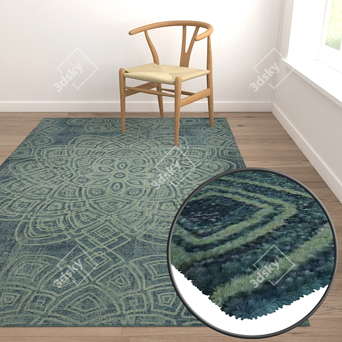 Luxury Carpet Set: High-Quality Textures for Stunning Renders 3D model image 5