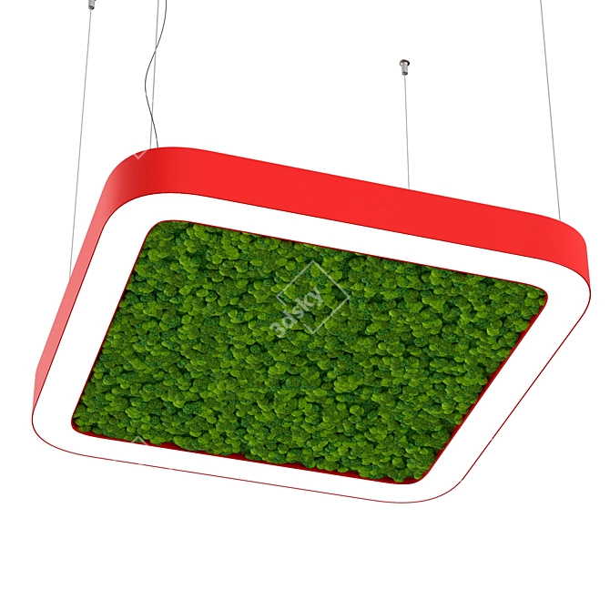 Mossy Bone Pendant Light 3D model image 1