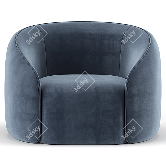 Cozy Lagoon Lounge Chair 3D model image 3