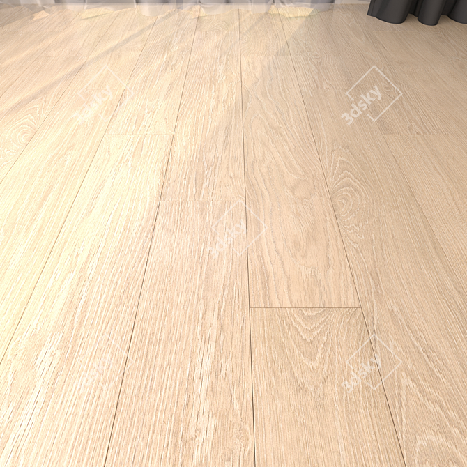 Essence Almond Parquet: Multi-Texture, High-Definition 20x120 cm 3D model image 1