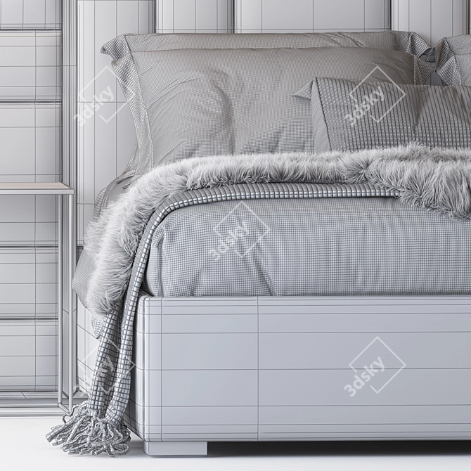 SLOANE ROYALE Bed & COPPICE Table 3D model image 4