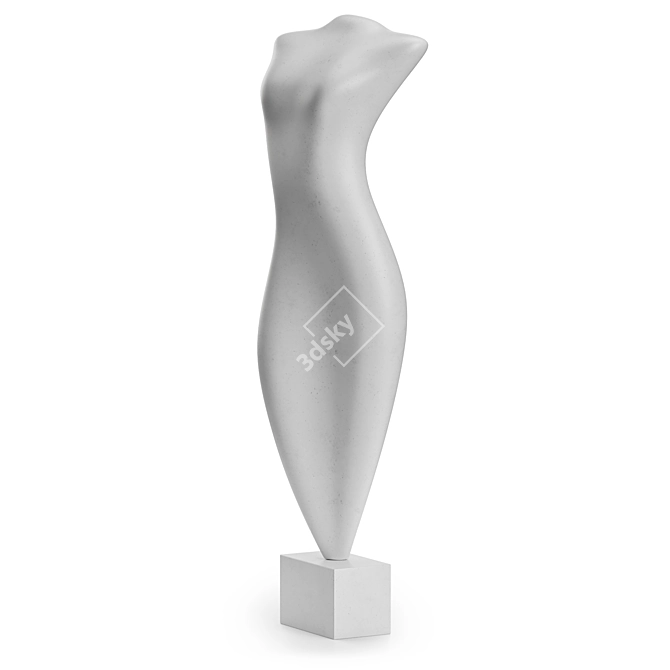 Ethereal Goddess Sculpture by Kevin Kelly 3D model image 2