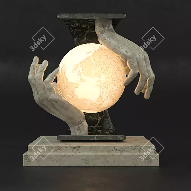 GlobeEmbrace Lamp 3D model image 1