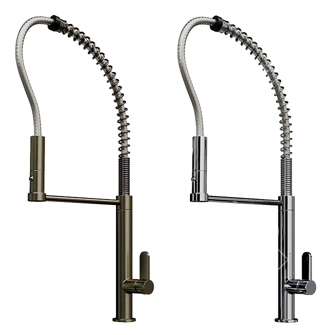 Gessi Helium Kitchen Faucet: Italian Elegance for Your Culinary Oasis. 3D model image 2