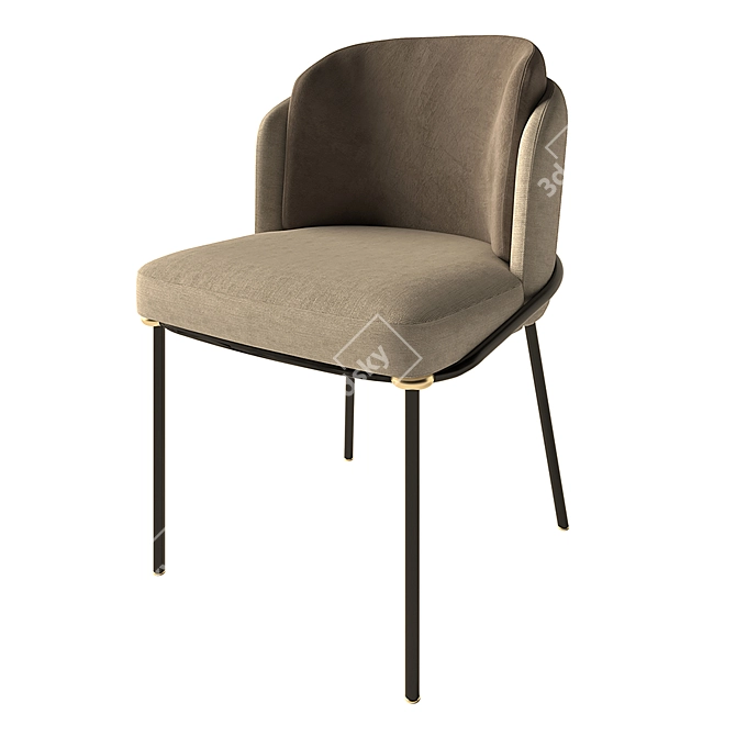 Cozy Comfort Chair 3D model image 1