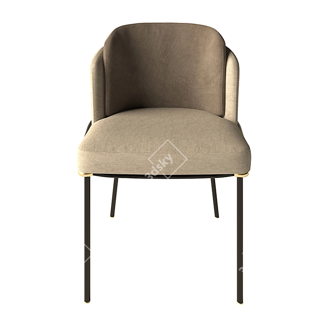 Cozy Comfort Chair 3D model image 4