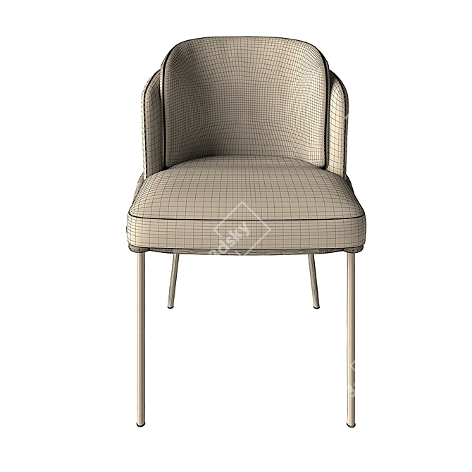 Cozy Comfort Chair 3D model image 5