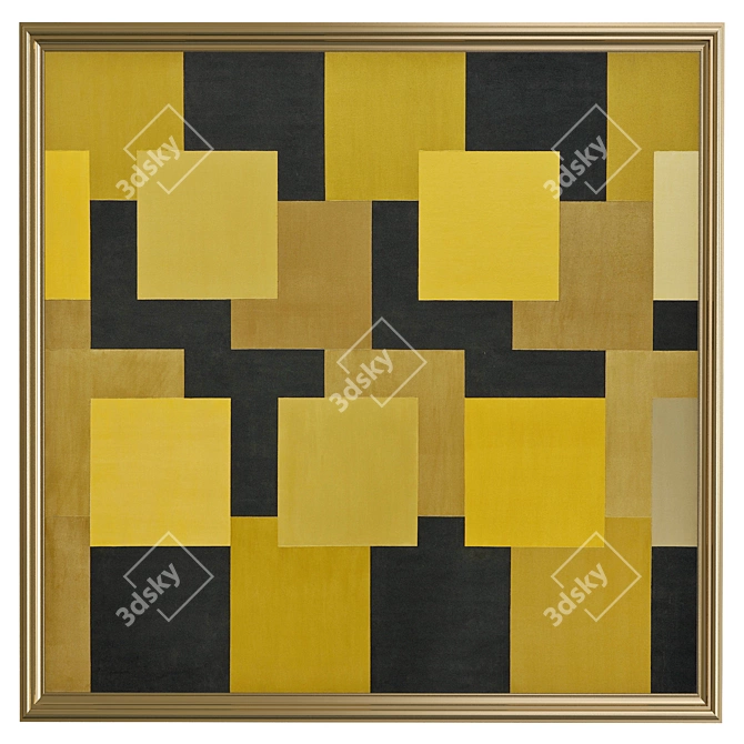 Abstract Wall Art: Unique and Vibrant 3D model image 2