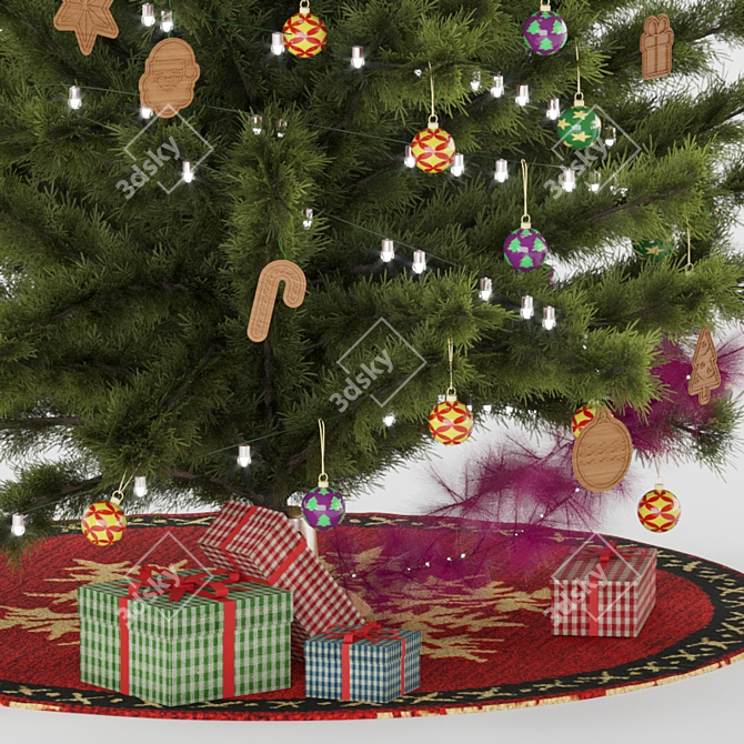 Festive Evergreen Wonderland 3D model image 7