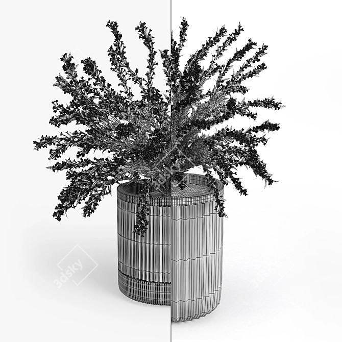 Cozzo Weigela Planter 3D model image 5