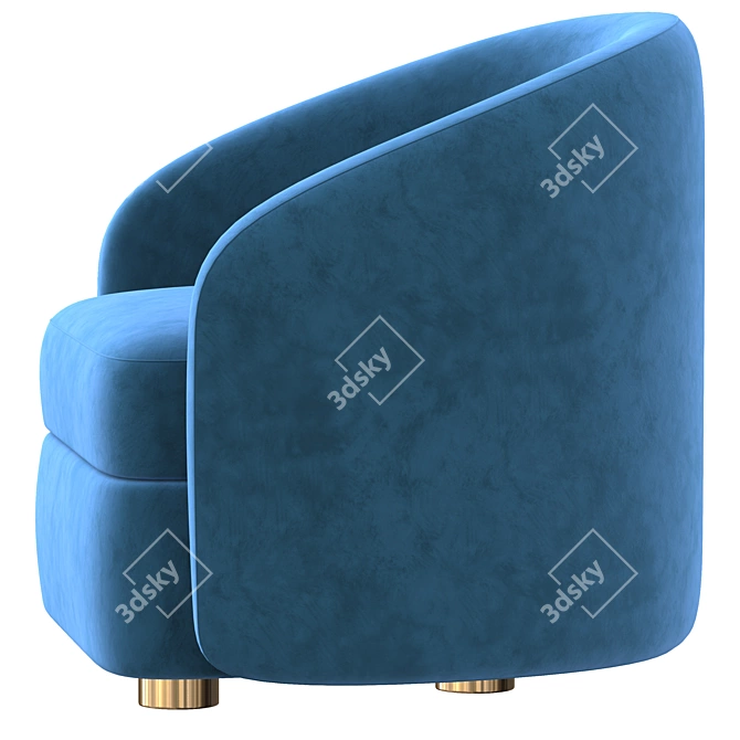 Modern Comfort Lounge Chair 3D model image 2