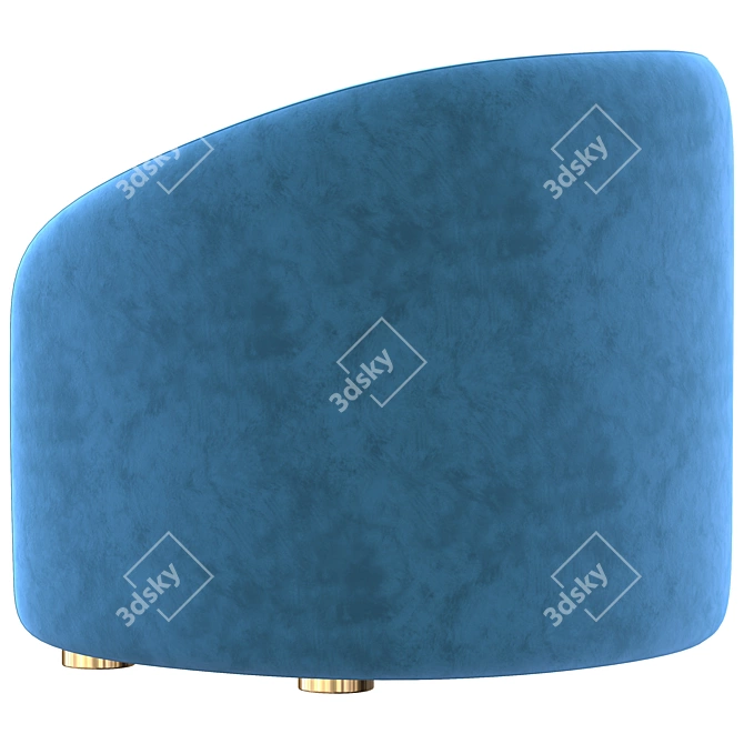 Modern Comfort Lounge Chair 3D model image 3