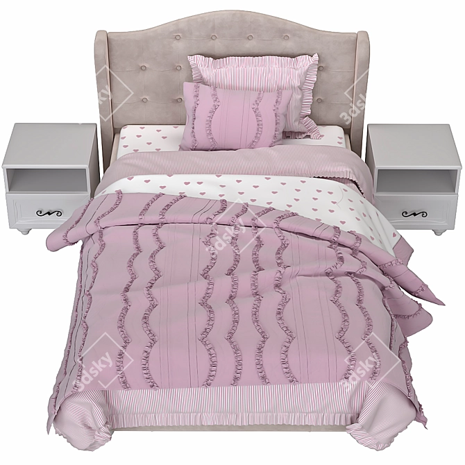 Bianca Factory Bed: A Favorite for Your Home 3D model image 3