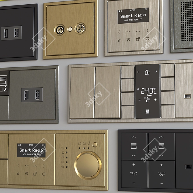 Smart Home Switches & Sockets 3D model image 6