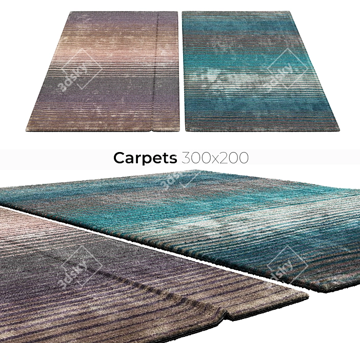 Stylish Interior Carpets 3D model image 1